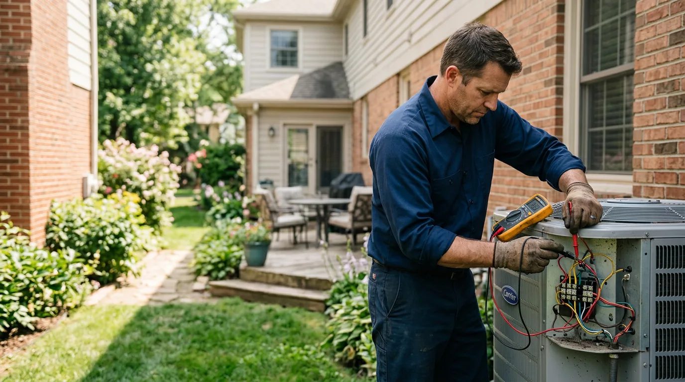 HVAC technician working near Waring, TX